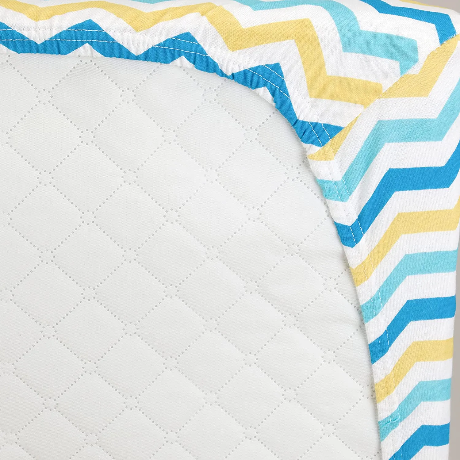 2 Pack Fitted Crib Sheet - Cars/Chevron