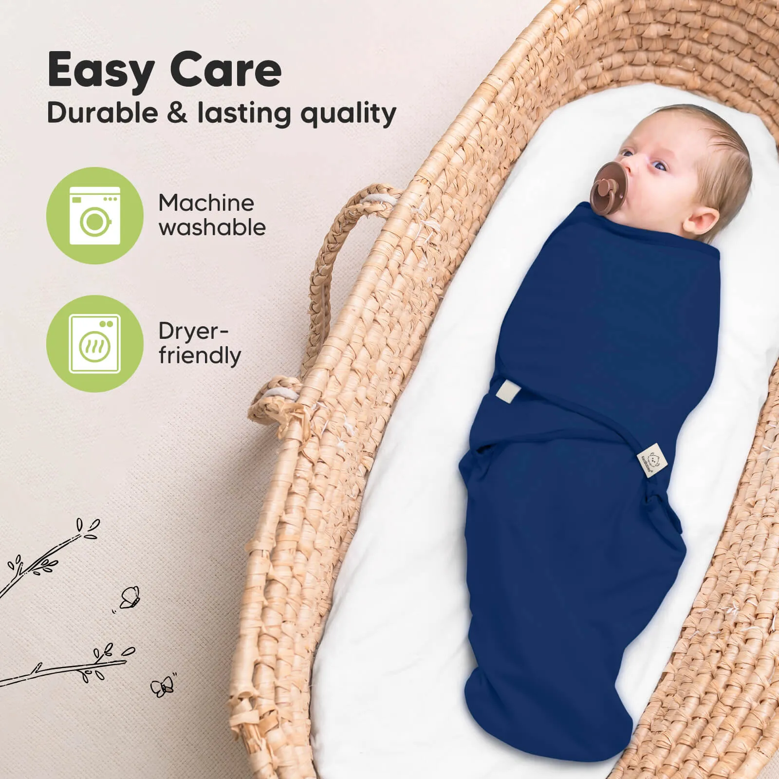 3-Pack Soothe Swaddle Wraps (Frost)