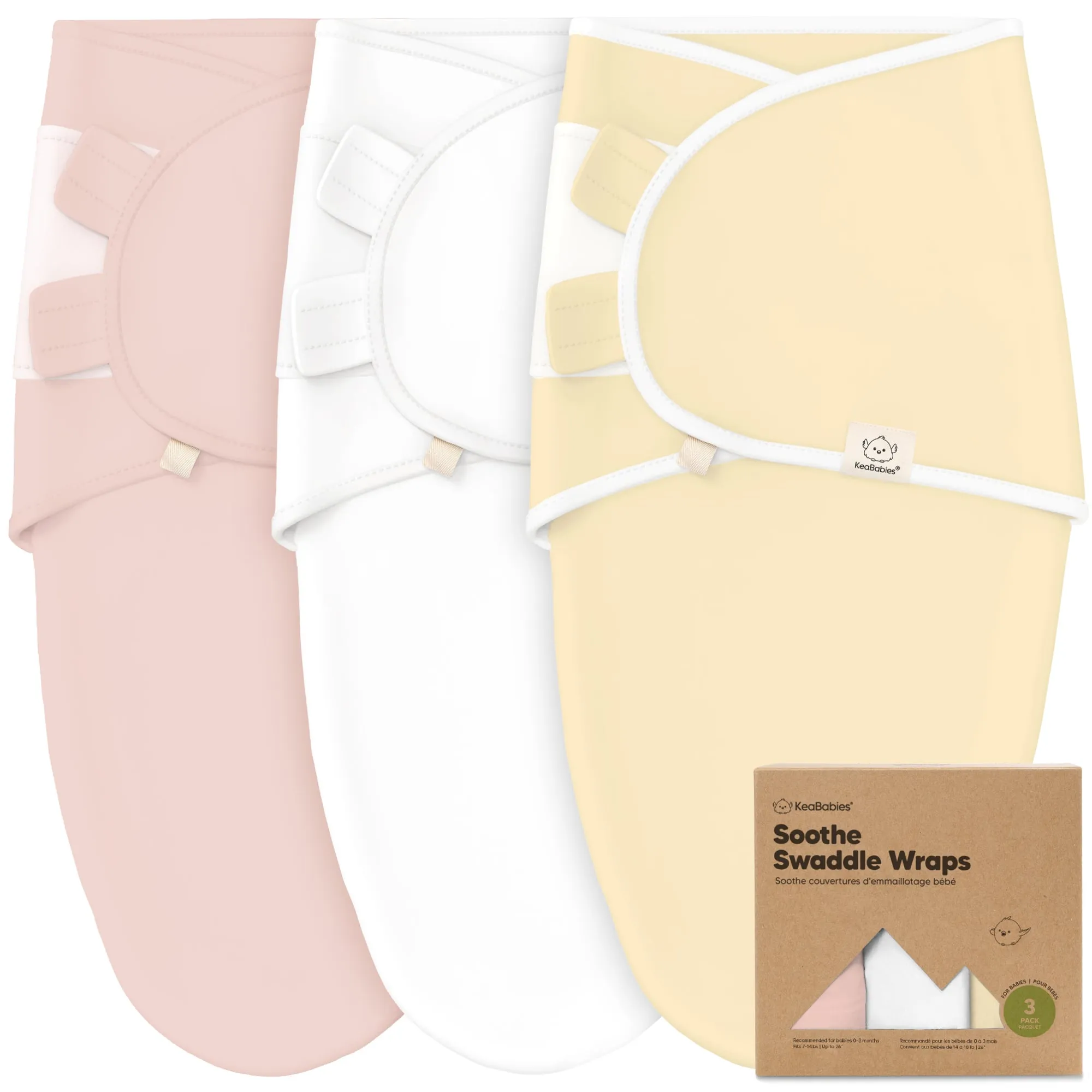 3-Pack Soothe Swaddle Wraps