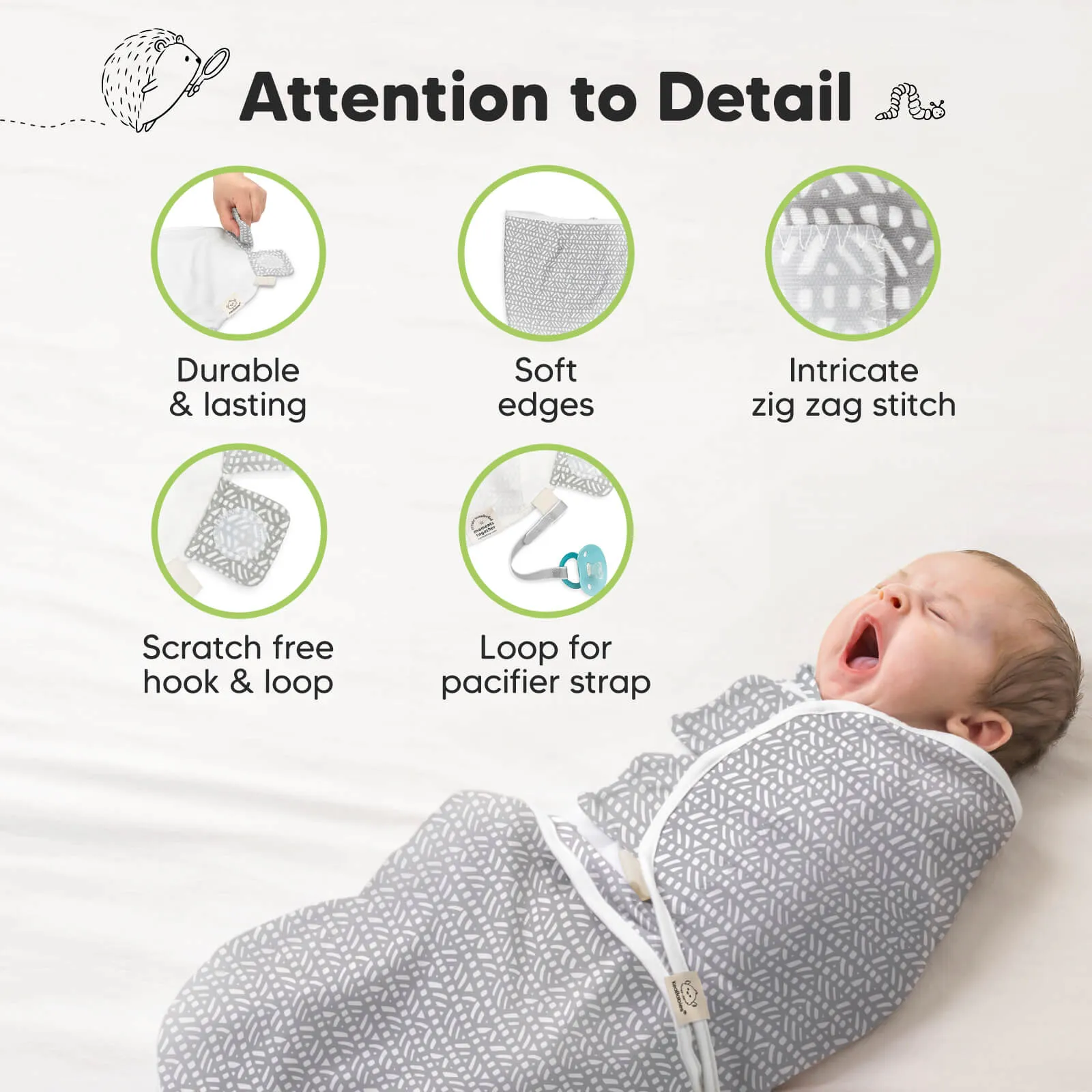 3-Pack Soothe Swaddle Wraps