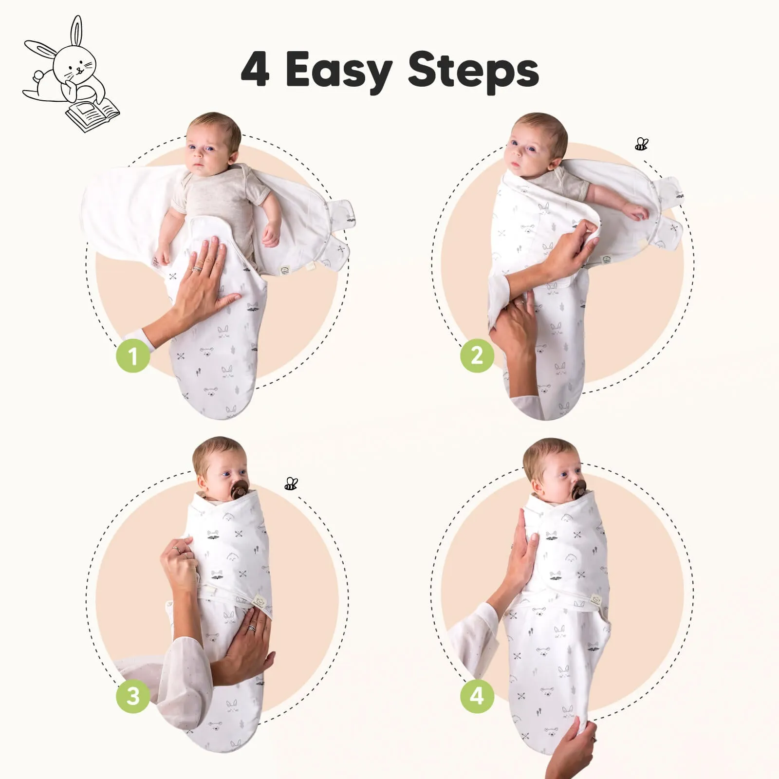 3-Pack Soothe Swaddle Wraps