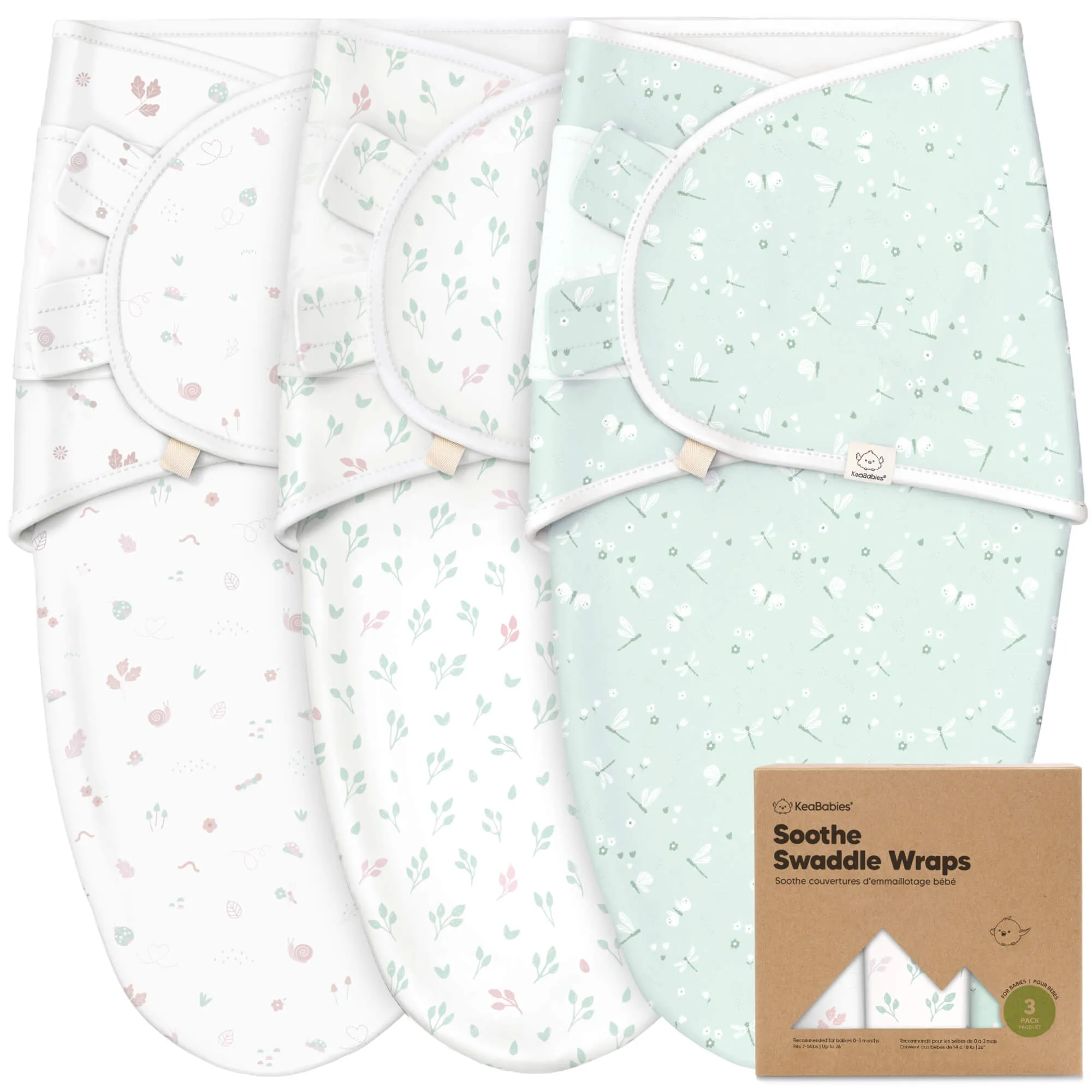 3-Pack Soothe Swaddle Wraps