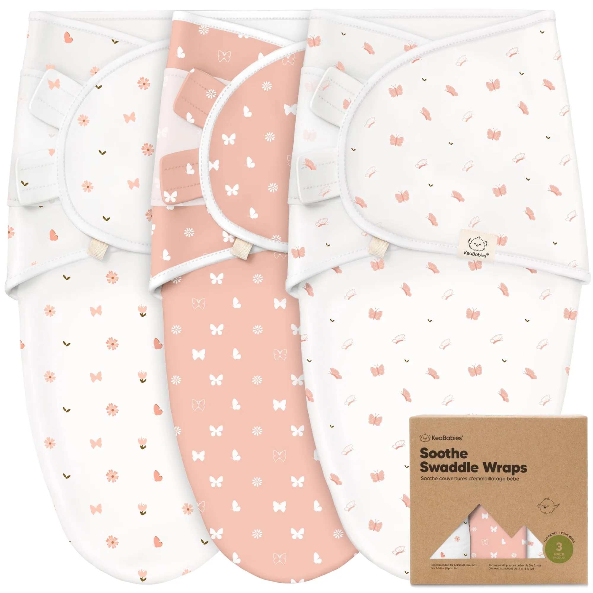 3-Pack Soothe Swaddle Wraps