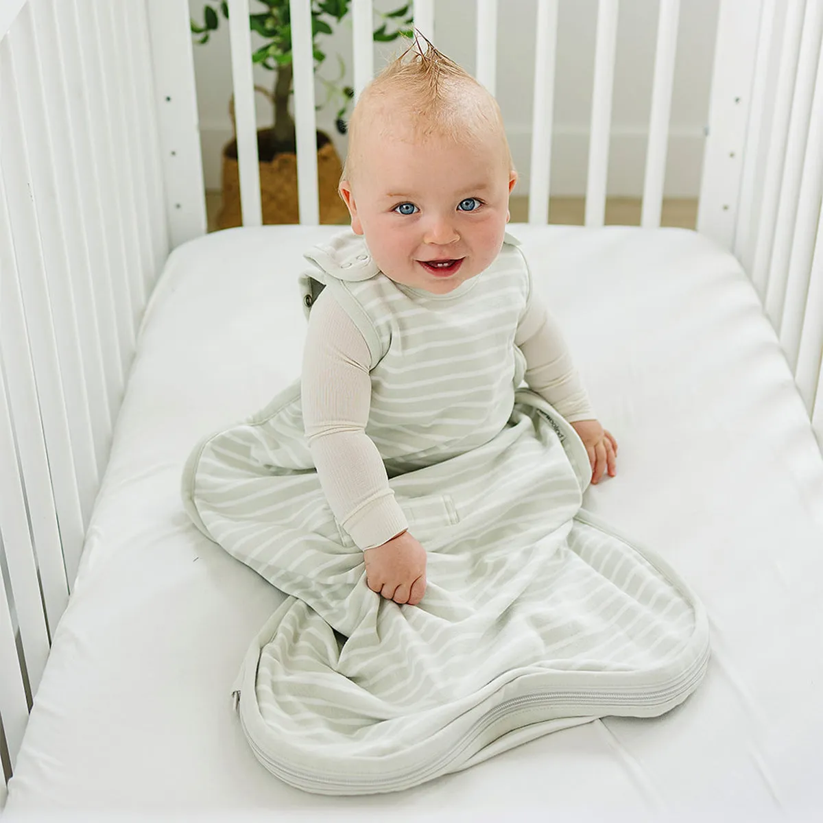 4 Season® Ultimate Baby Sleep Bag, Merino Wool & Organic Cotton, 2 Months - 2 Years, Birch Gray