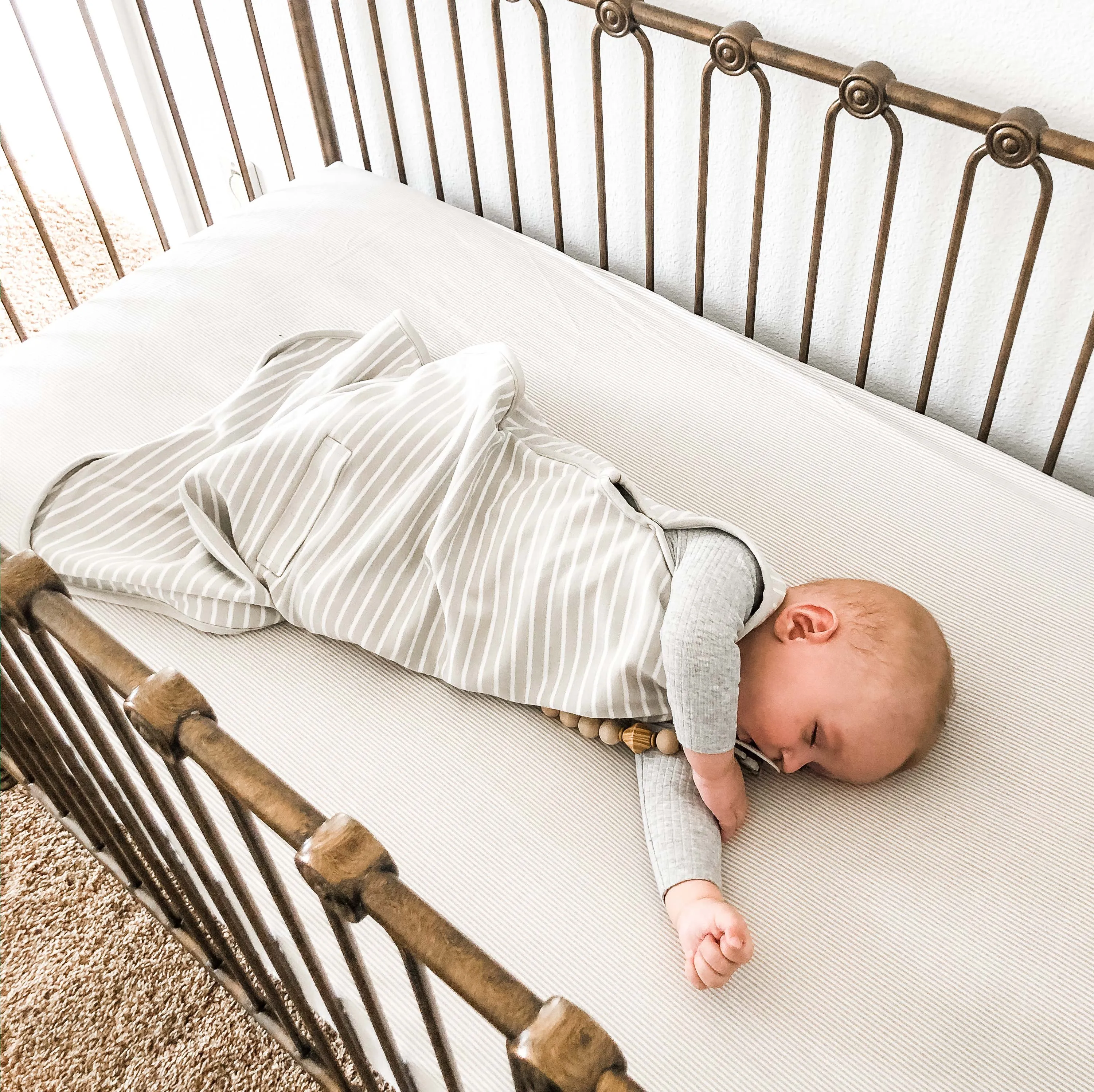 4 Season® Ultimate Baby Sleep Bag, Merino Wool & Organic Cotton, 2 Months - 2 Years, Birch Gray