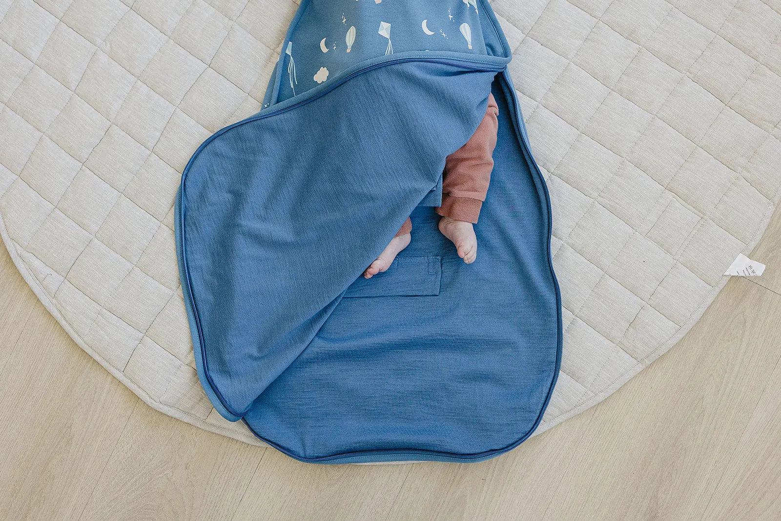 4 Season® Ultimate Baby Sleep Bag, Merino Wool & Organic Cotton, 2 Months - 2 Years, Hot Air Balloon