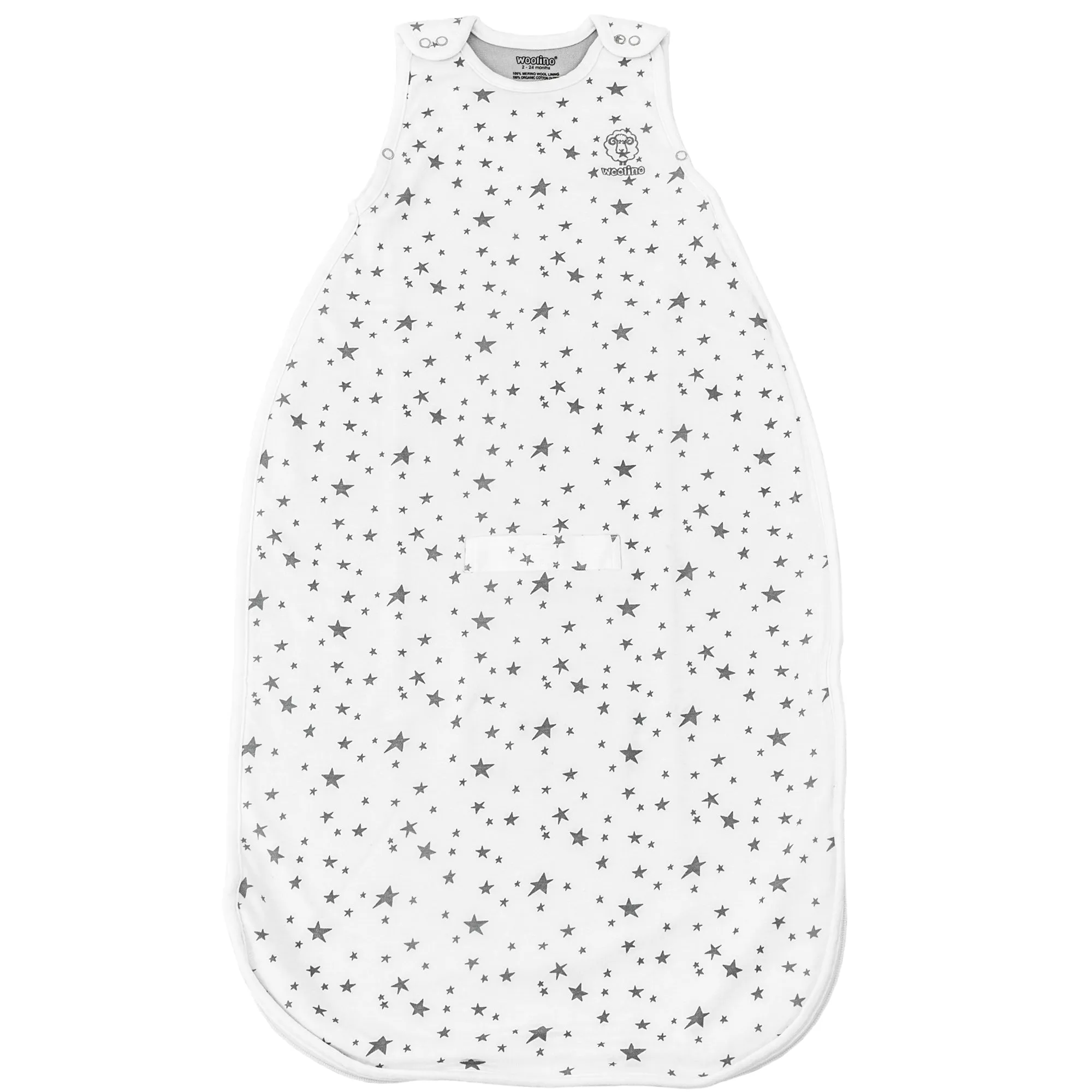 4 Season® Ultimate Toddler Sleep Bag, Merino Wool & Organic Cotton, 2 - 4 Years, Star White