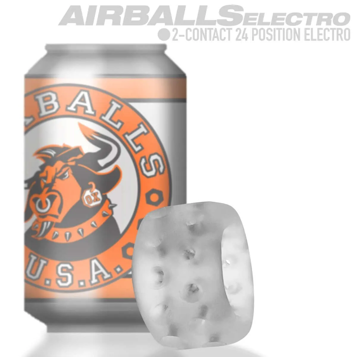 Airballs Ballstretcher Clear Ice | Oxballs | Best-Selling Air Cock Ring Version