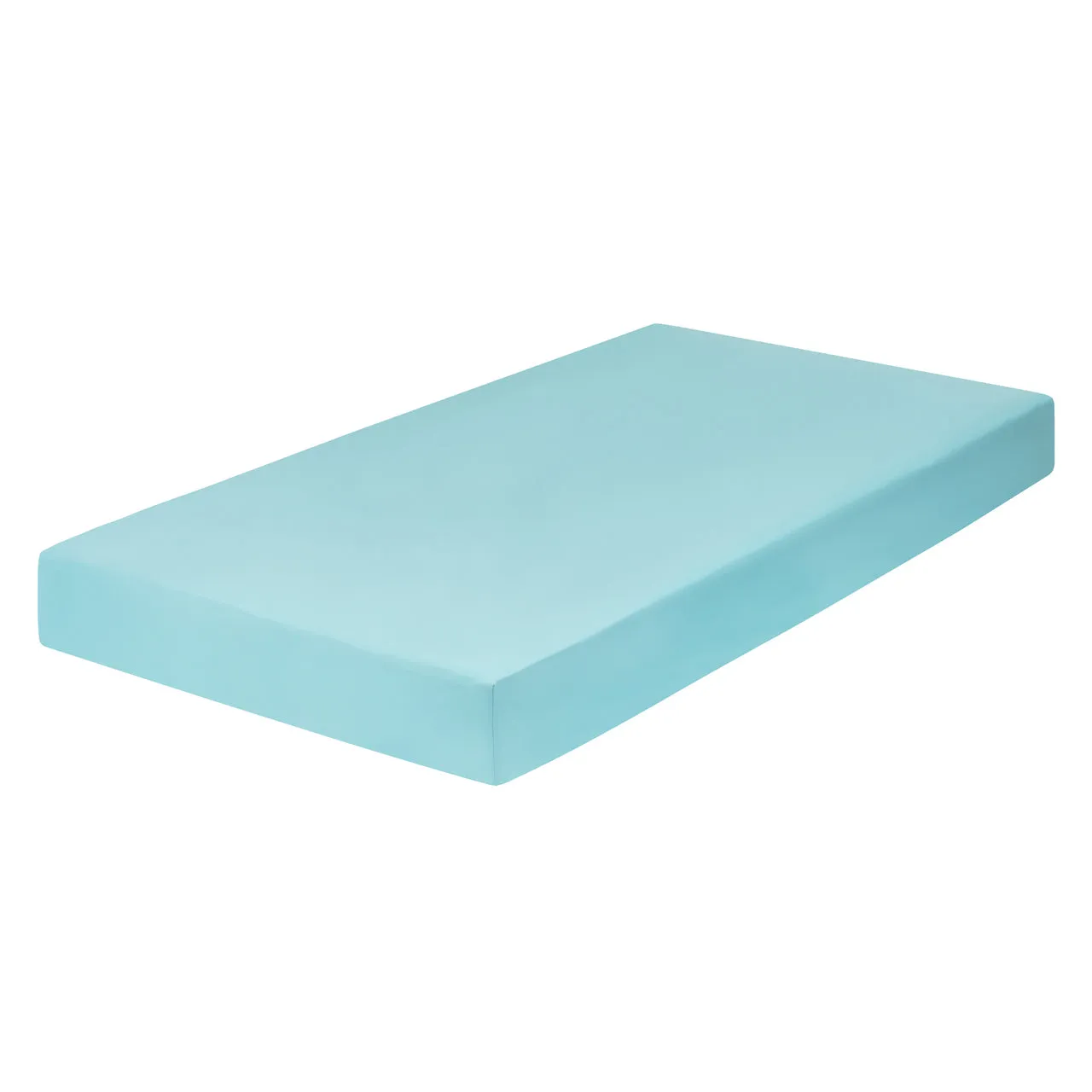 Aqua Fitted Crib Sheet