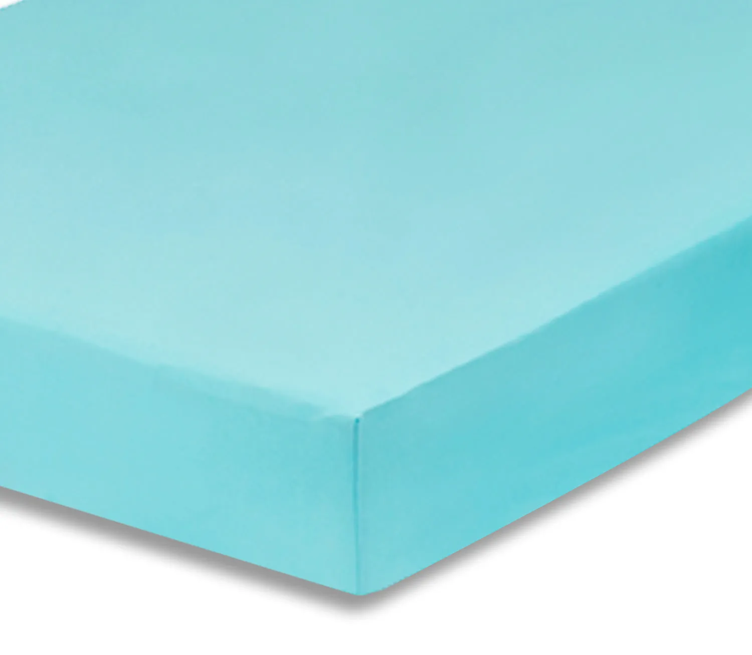 Aqua Fitted Crib Sheet