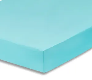 Aqua Fitted Crib Sheet