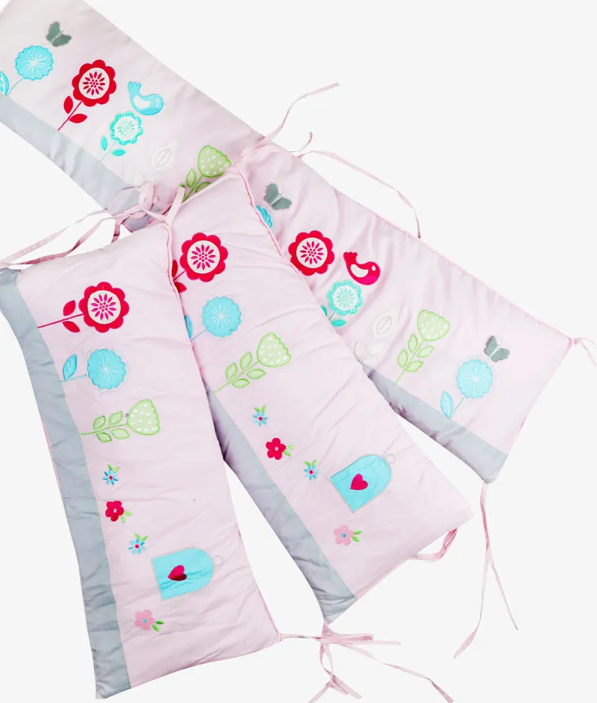 Baby Cot Bumpers – Birds Love Theme