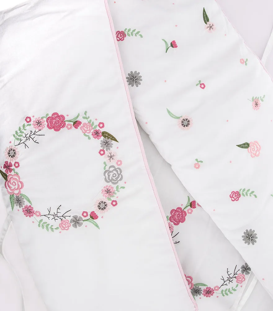 Baby Cot Bumpers – Flower Theme