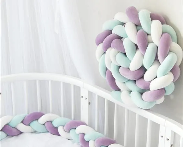 Baby's Braided Crib Bumpers