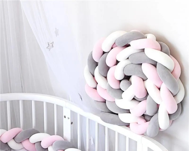 Baby's Braided Crib Bumpers