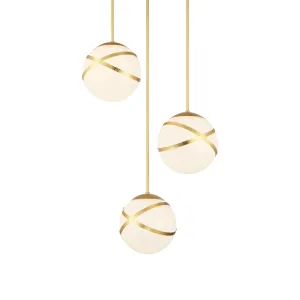 Batignolles 54" 3 Lights Pendant Light Brass Finish