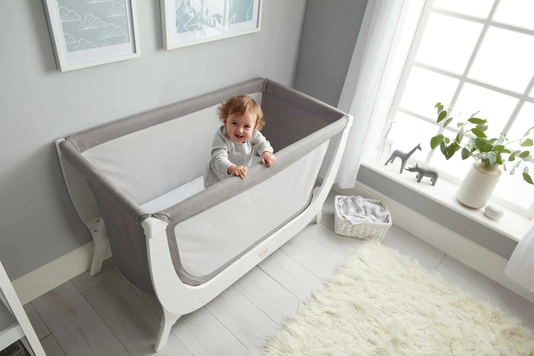 Beaba by Shnuggle Air Complete Sleep System Grey/White