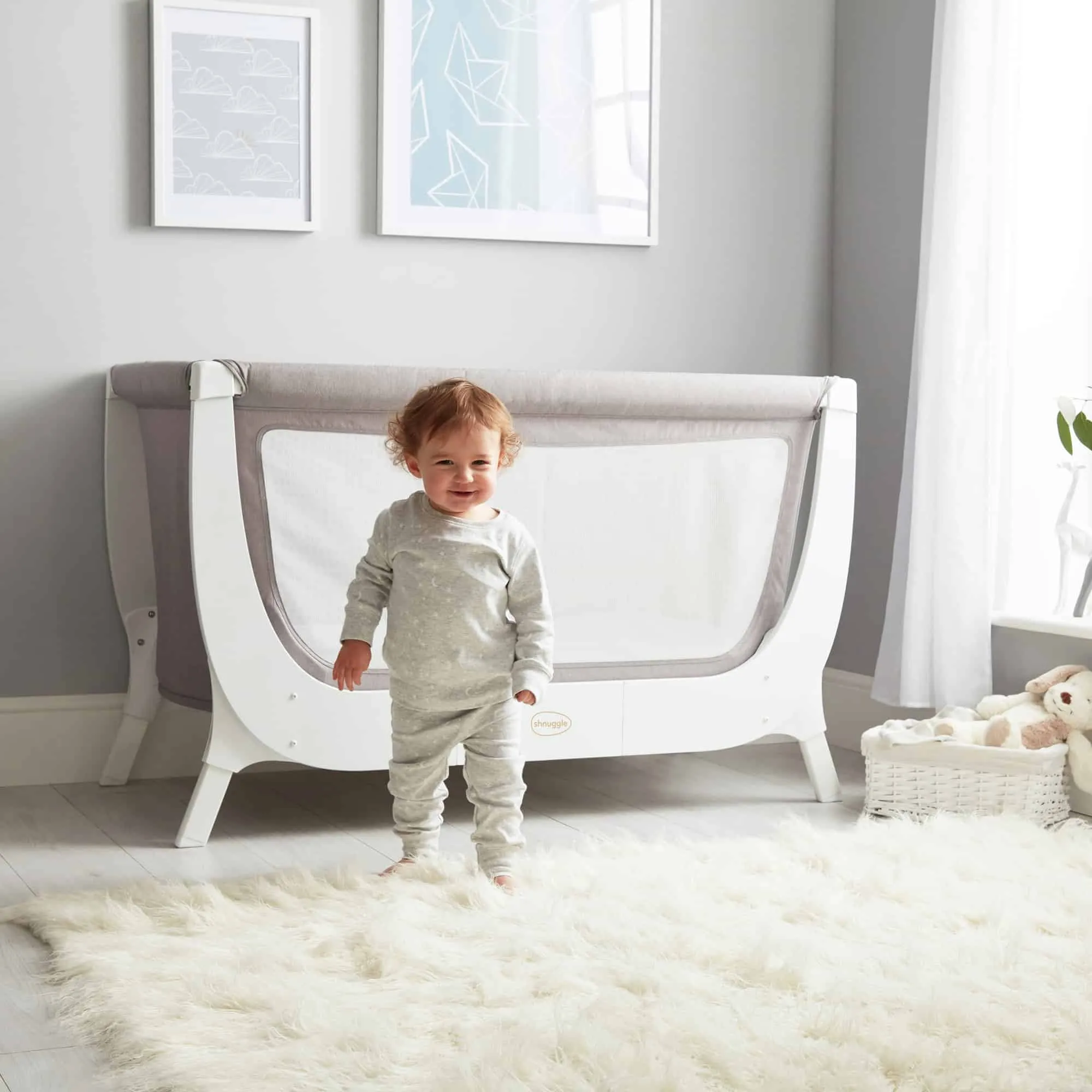 Beaba by Shnuggle Air Complete Sleep System Grey/White