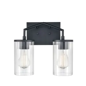 Beverlly 13 in. 2 Lights Vanity Light Matte Black Finish