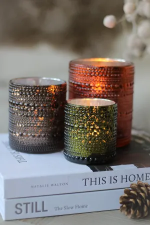 Bobble Glass Tea Lights