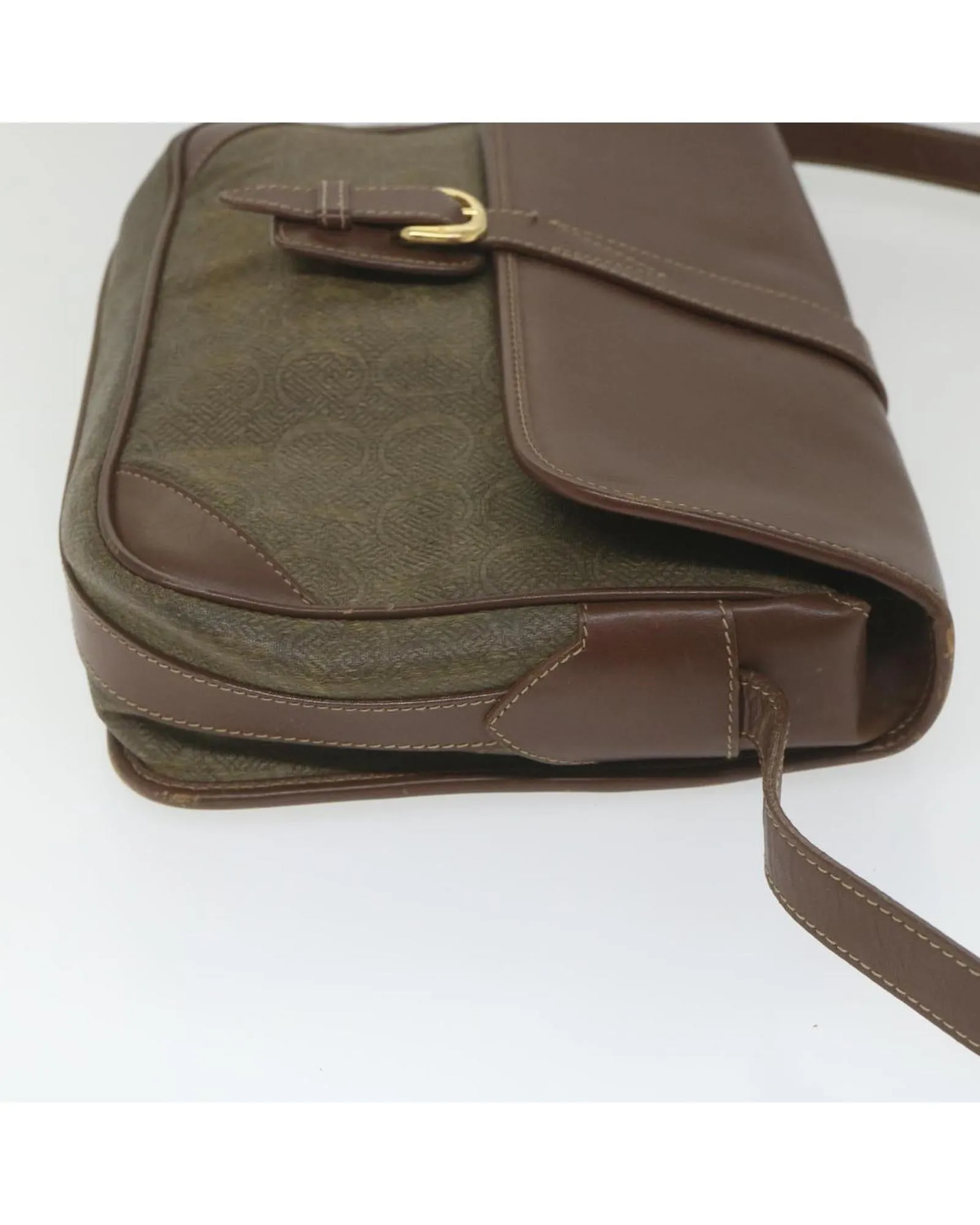 Canvas Leather Shoulder Bag