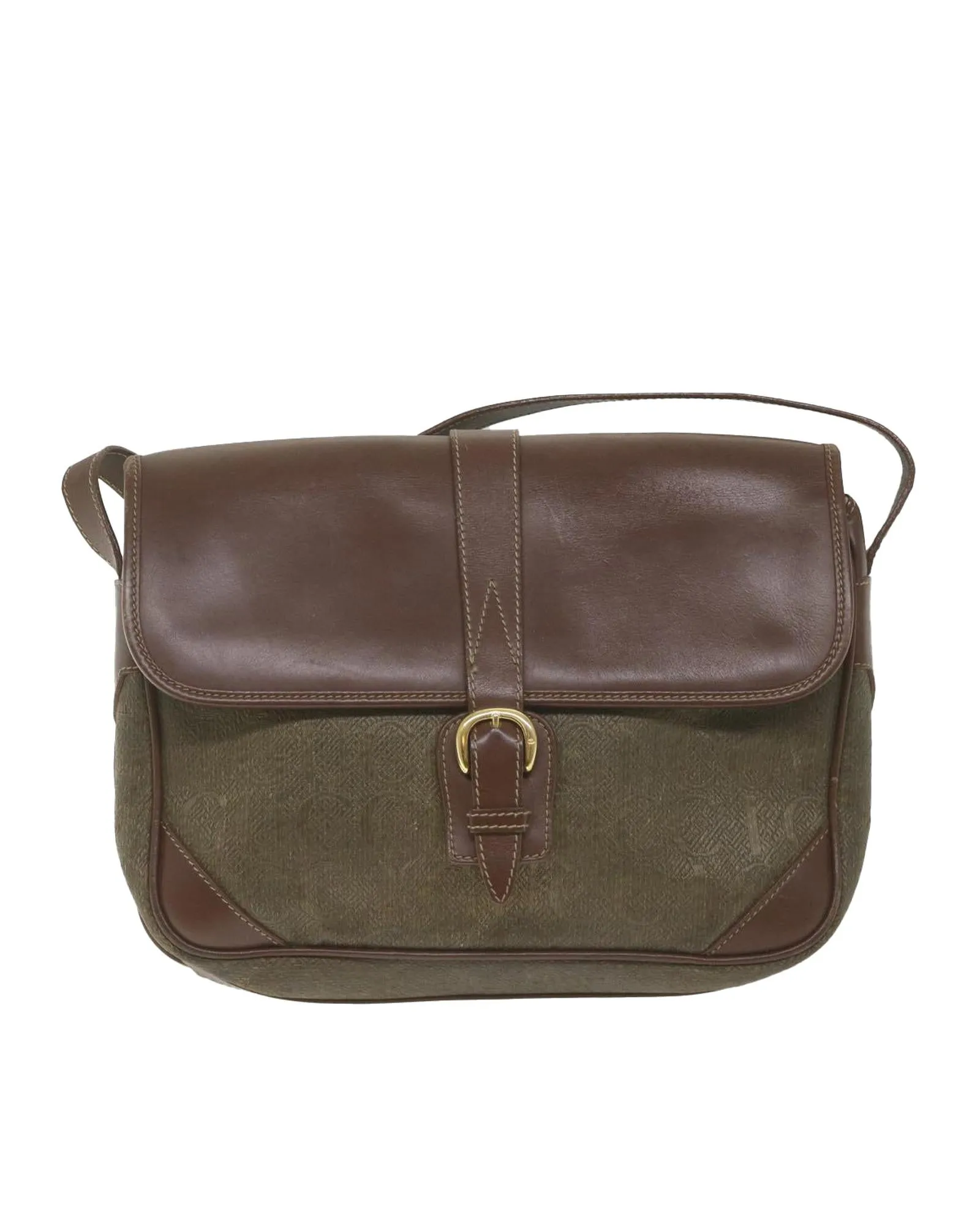 Canvas Leather Shoulder Bag