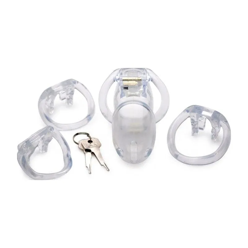 Clear Captor Chastity Cage - Large