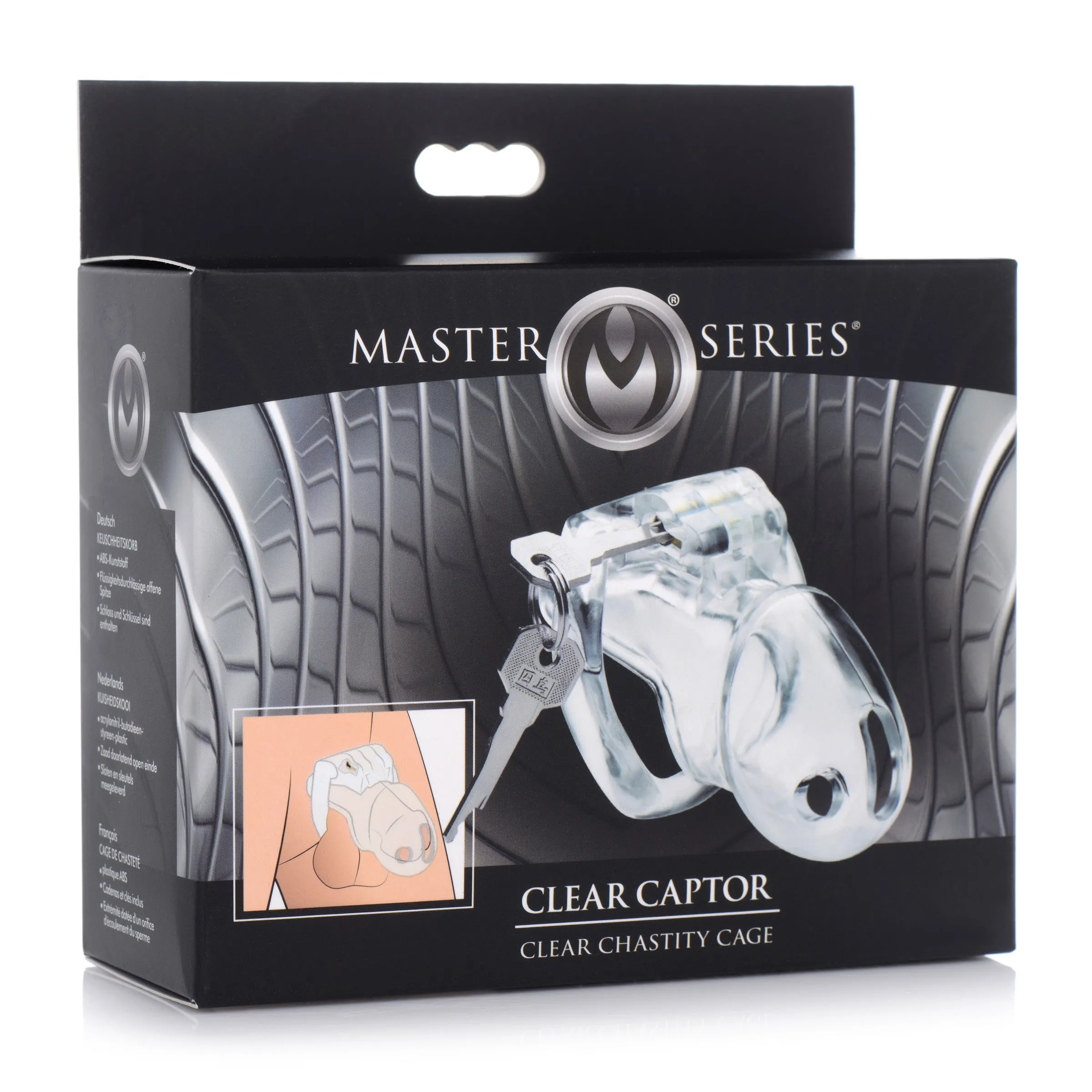 Clear Captor Chastity Cage - Small