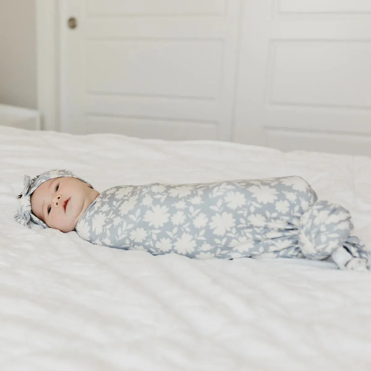 Copper Pearl Knit Swaddle Blanket - Lacie