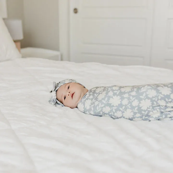 Copper Pearl Knit Swaddle Blanket - Lacie