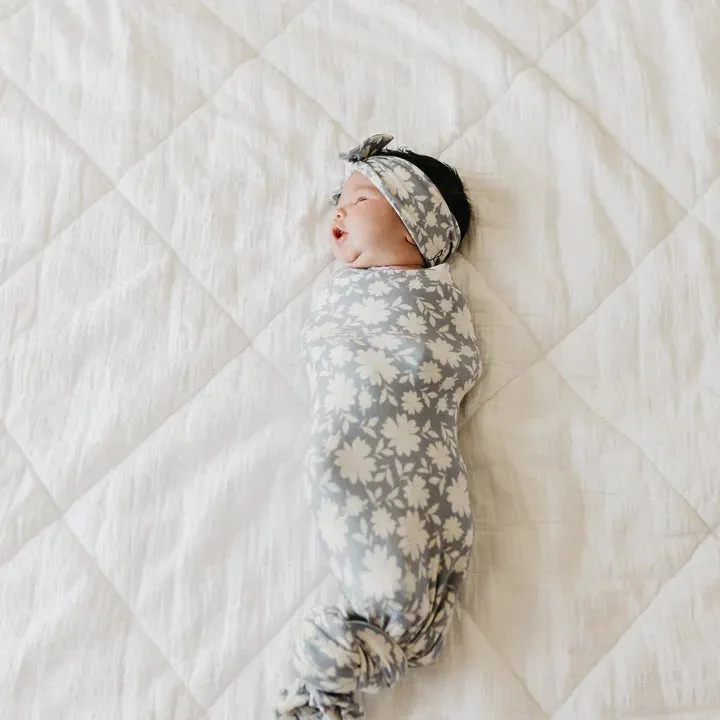 Copper Pearl Knit Swaddle Blanket - Lacie