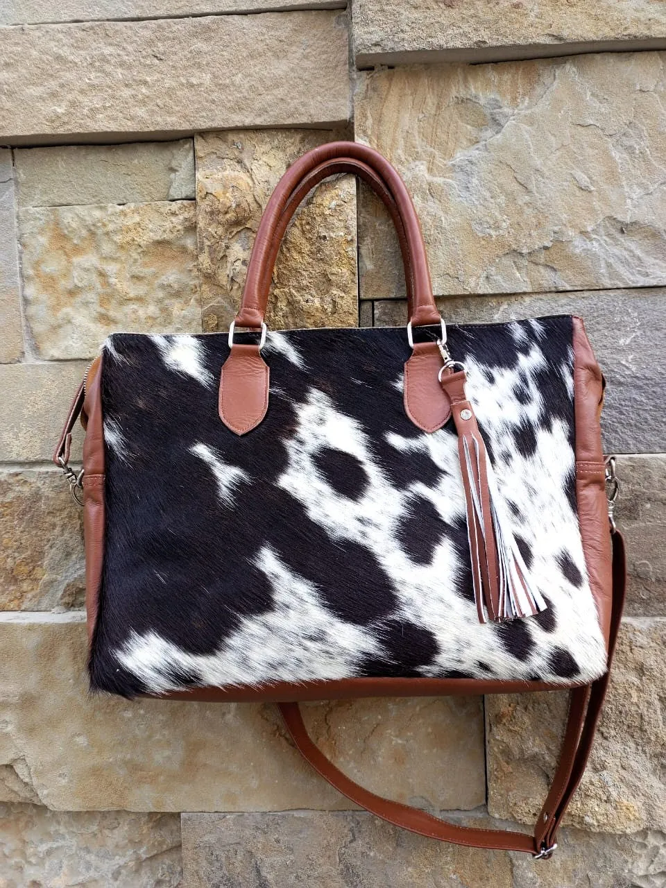 Cowhide Leather Large Tote Bag For Women Laptop Bag