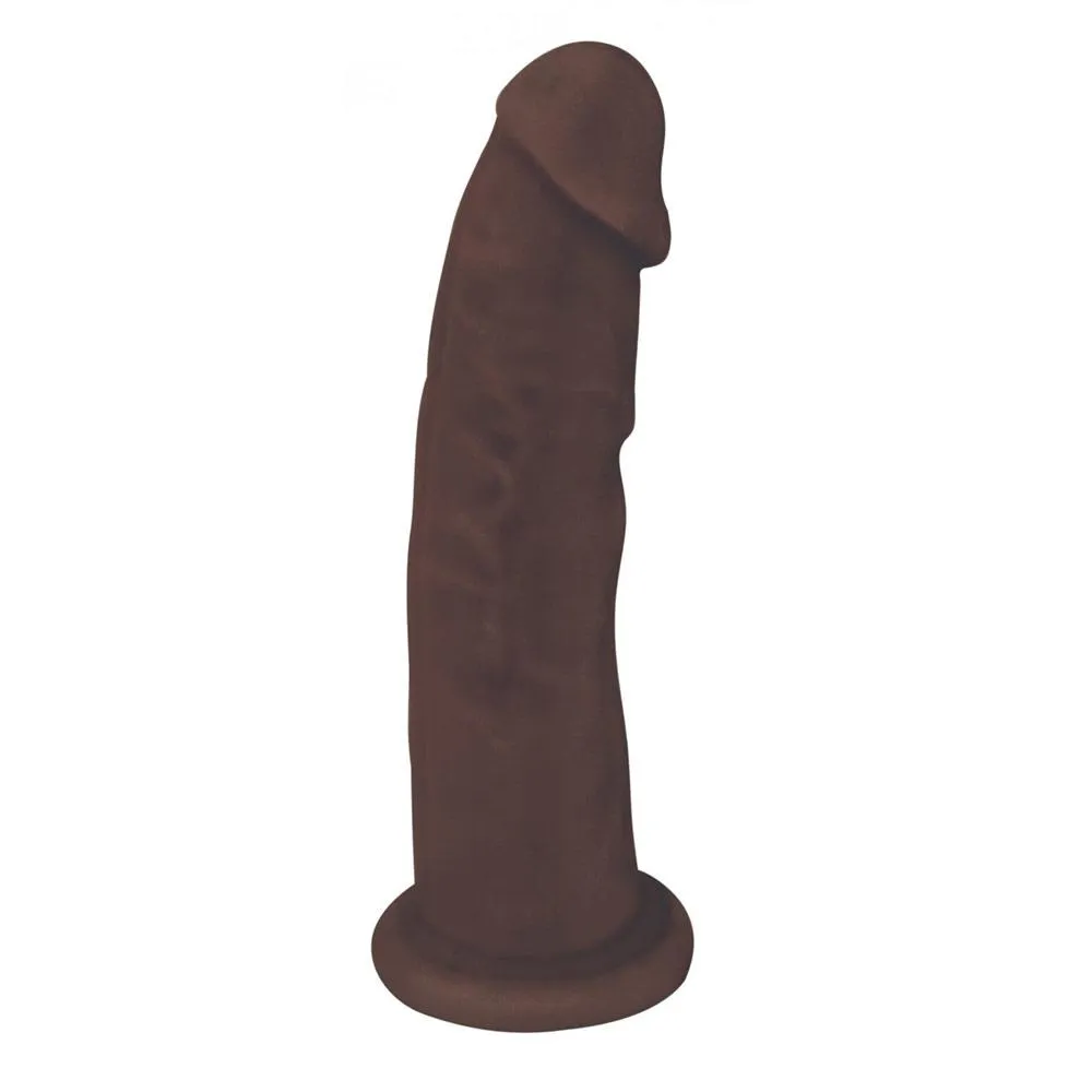 Dark Silicone Dildo with No Balls