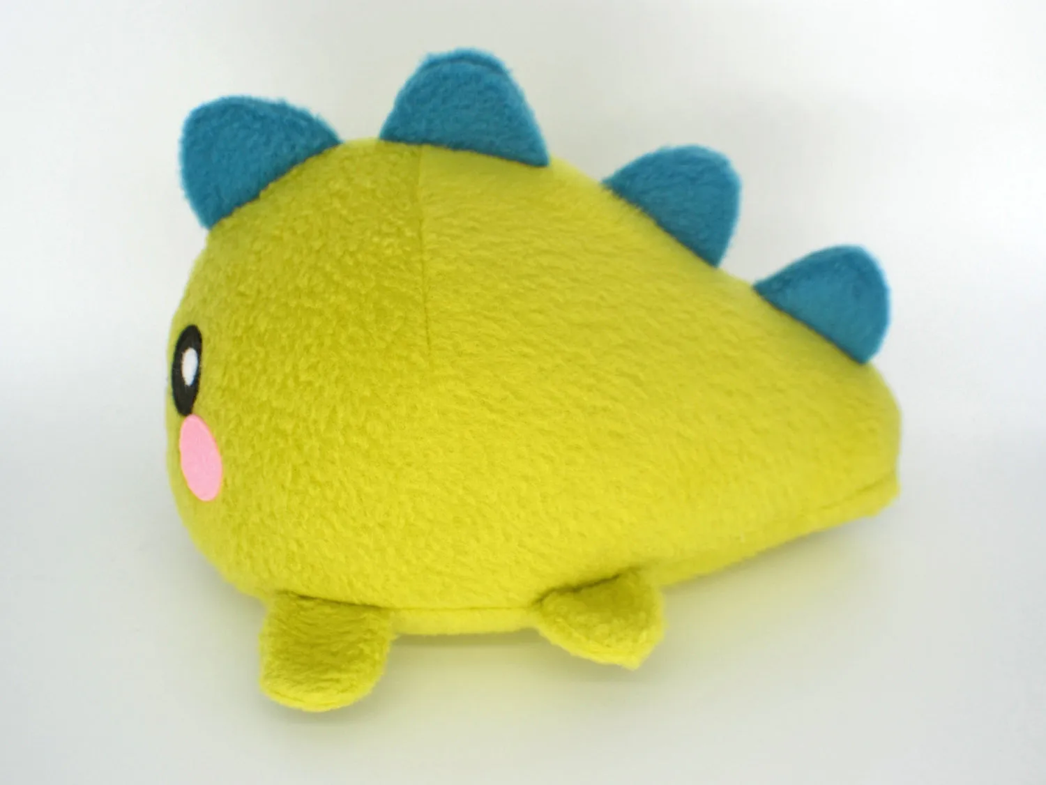 Dinosaur plushie , handmade kawaii stuffed animal monster cute lime green rawr