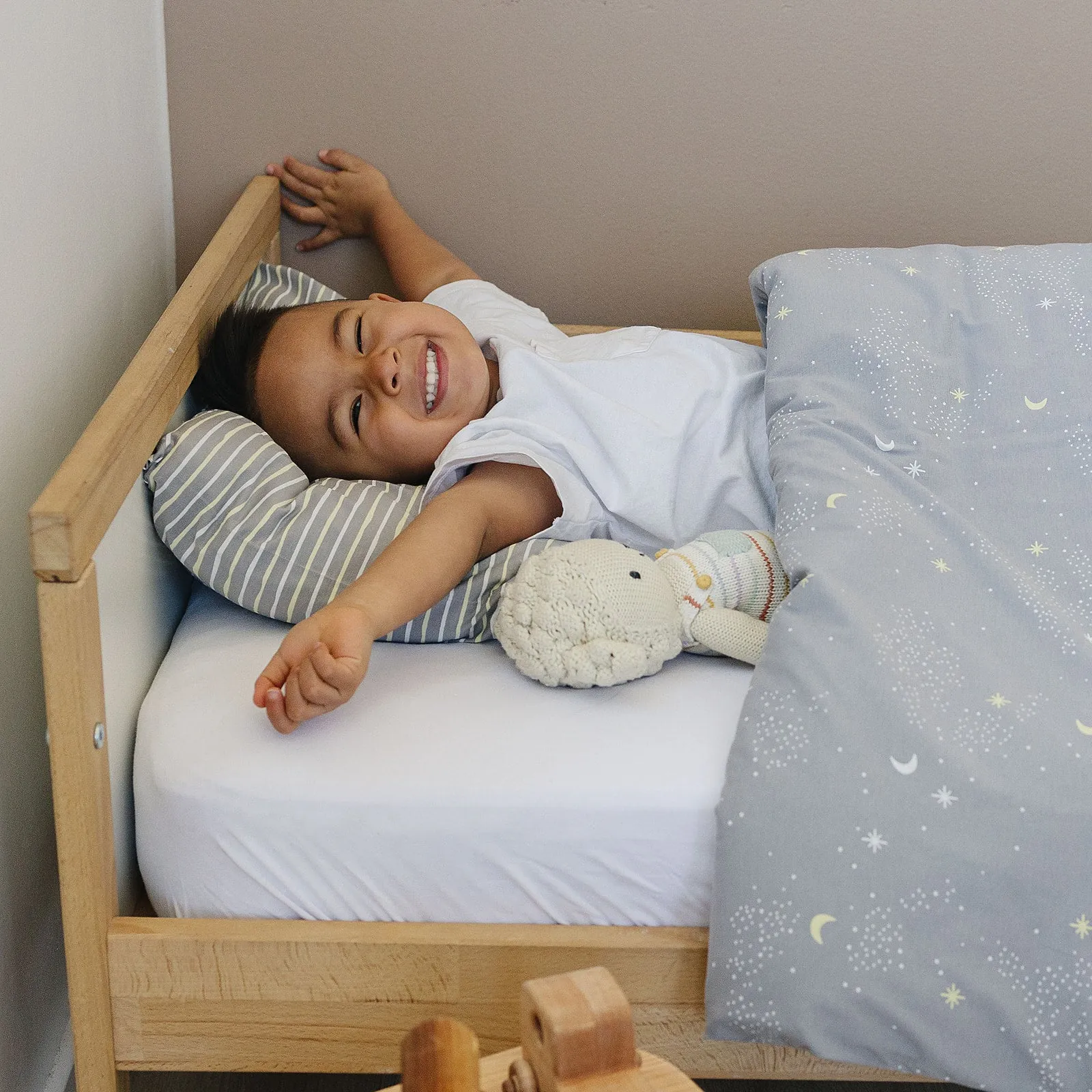 Ecolino® Duvet Cover, 100% Organic Cotton, Crib or Toddler, Milky Way