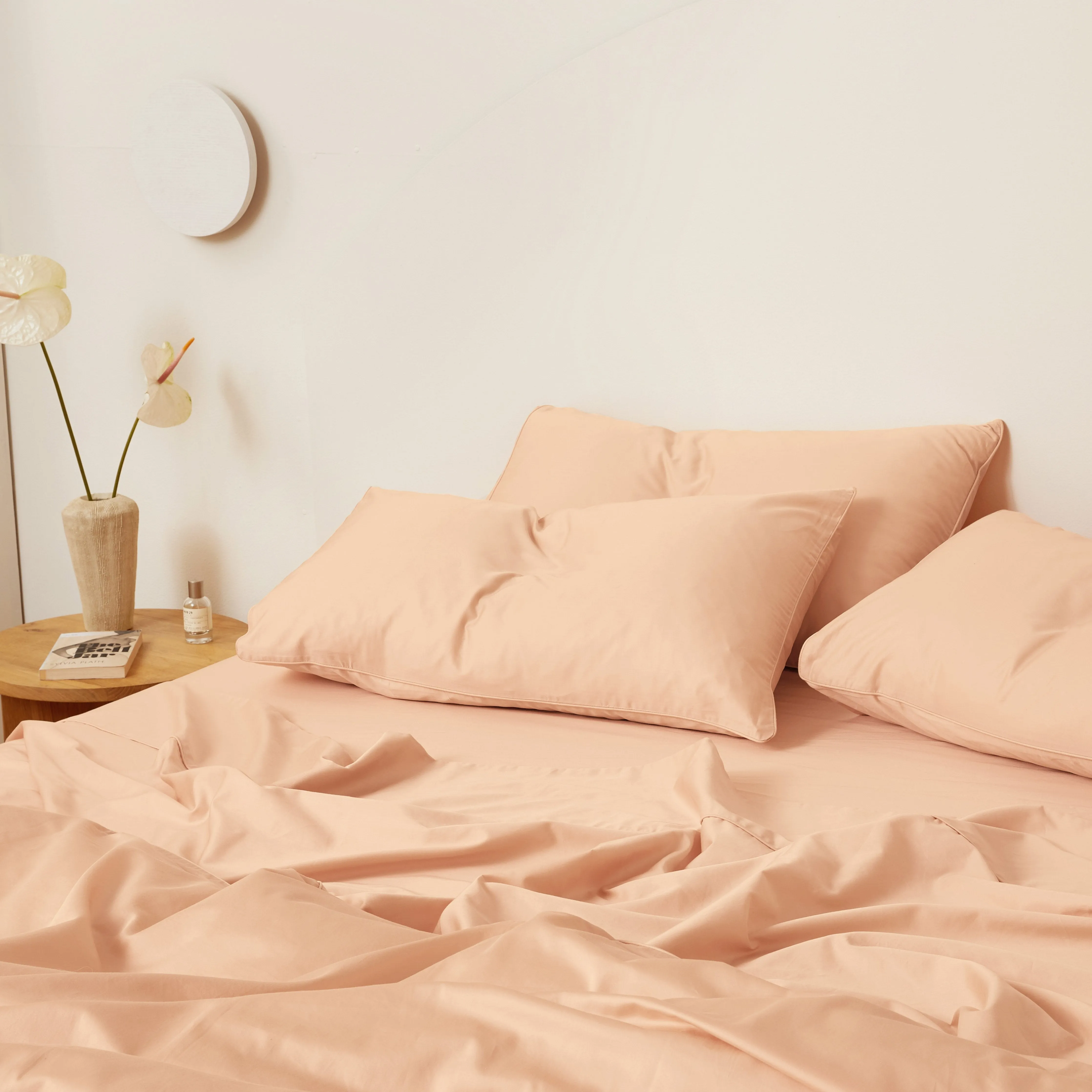 Eden Cotton - Soft Apricot Bed Sheets