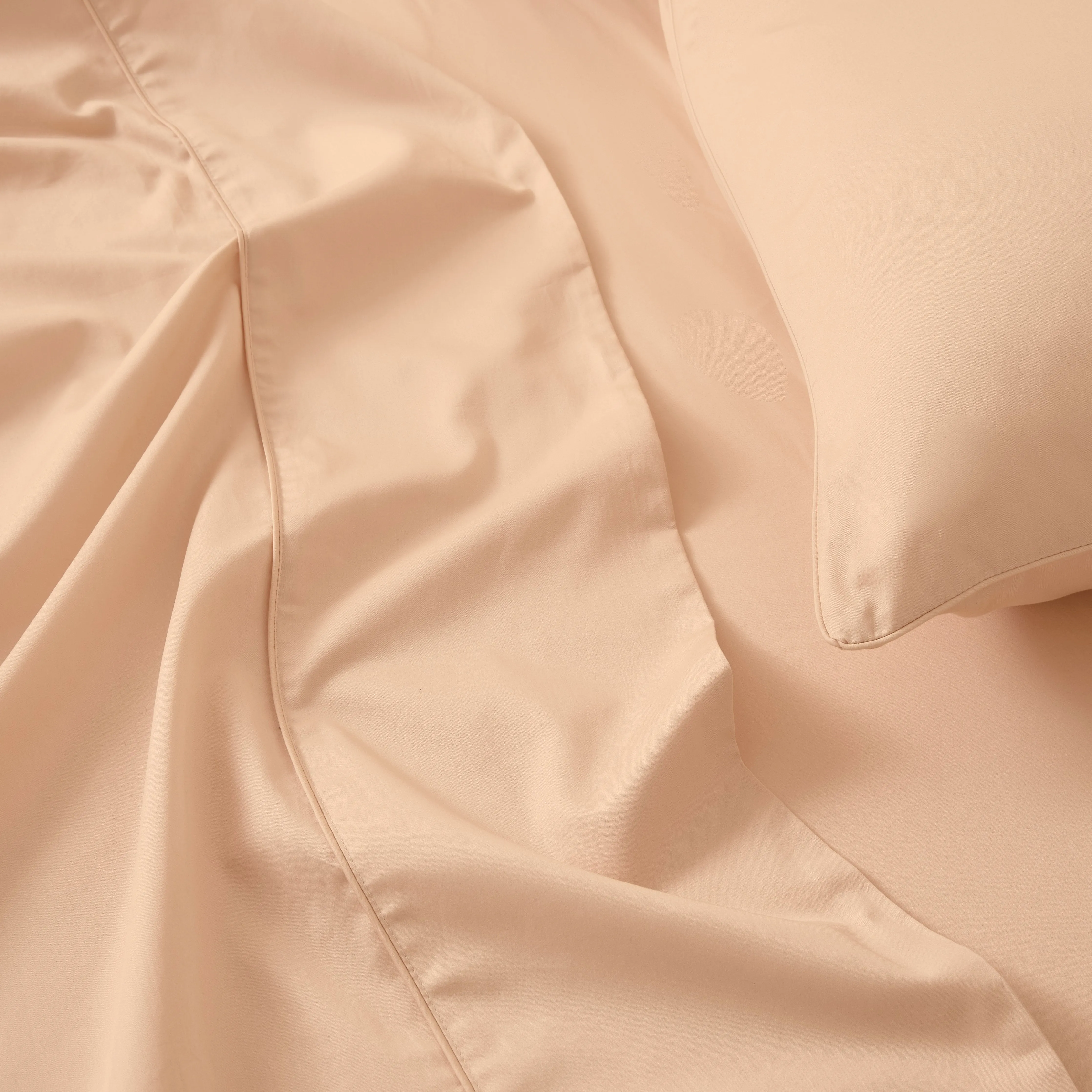 Eden Cotton - Soft Apricot Bed Sheets