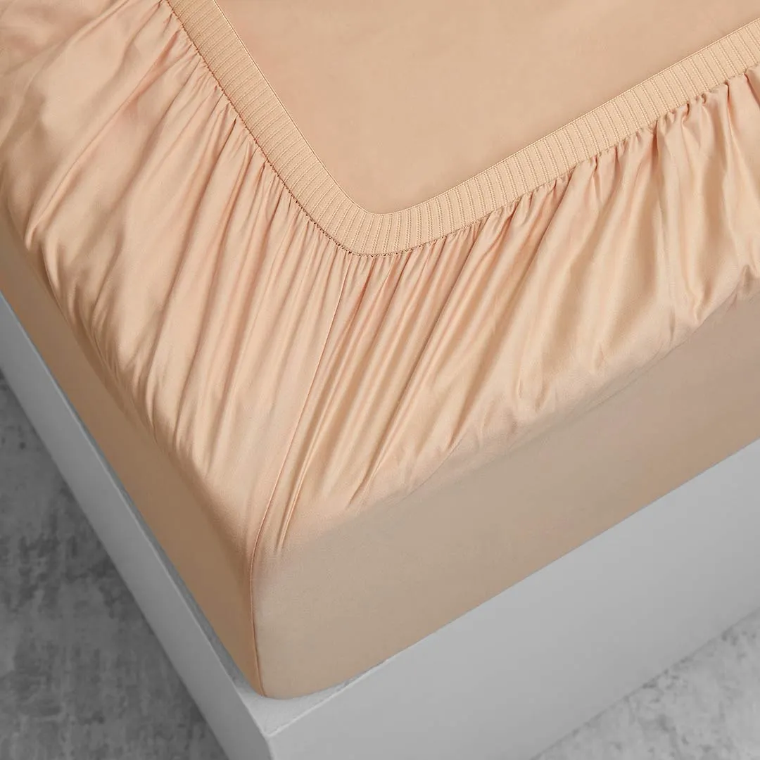 Eden Cotton - Soft Apricot Bed Sheets