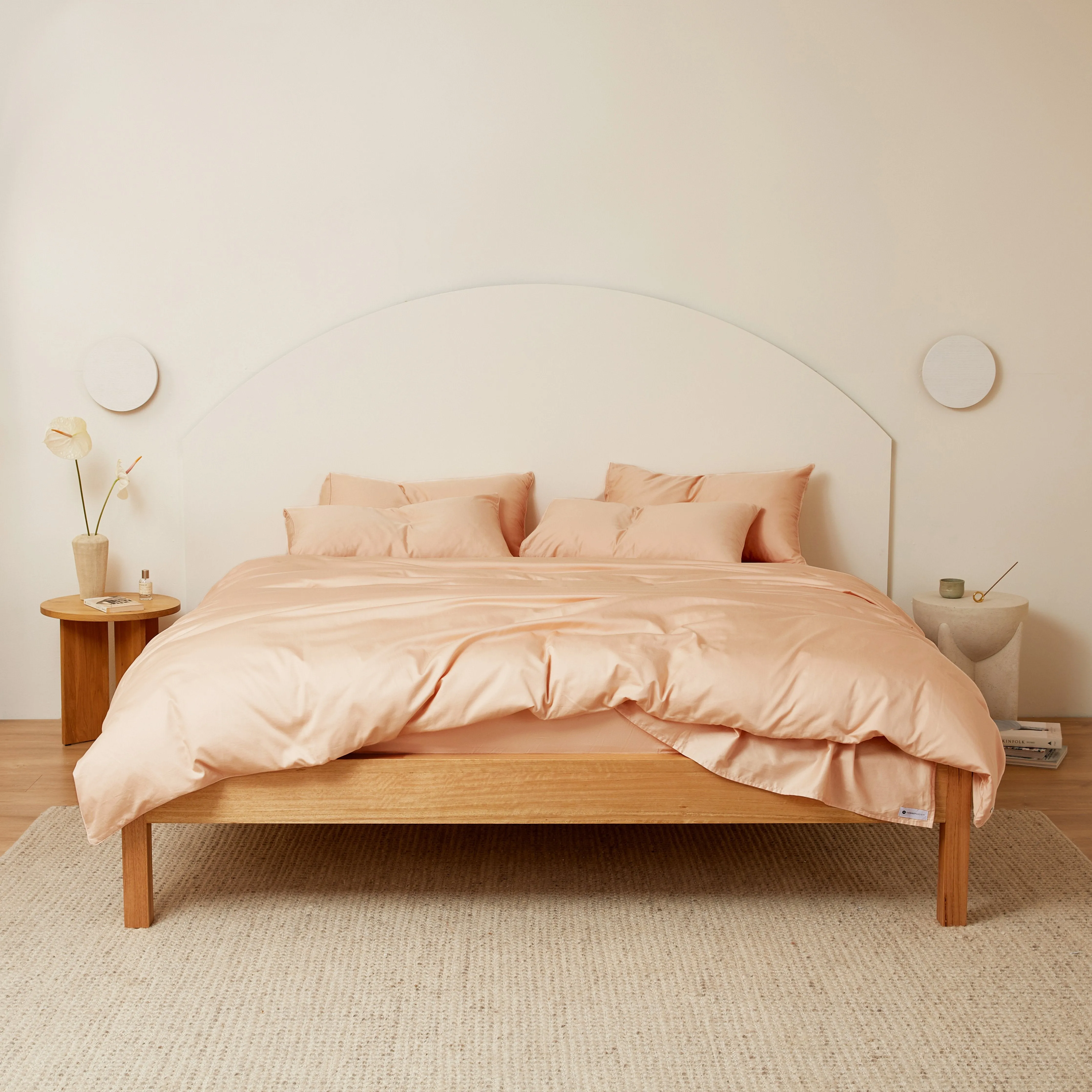 Eden Cotton - Soft Apricot Bed Sheets