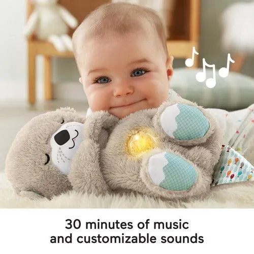 Fisher-Price Soothe N Snuggle Otter - Soothing Toy with Light, Music and Breathing Motion for Infant & Toddlers