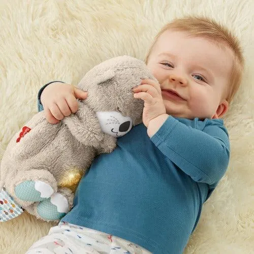 Fisher-Price Soothe N Snuggle Otter - Soothing Toy with Light, Music and Breathing Motion for Infant & Toddlers