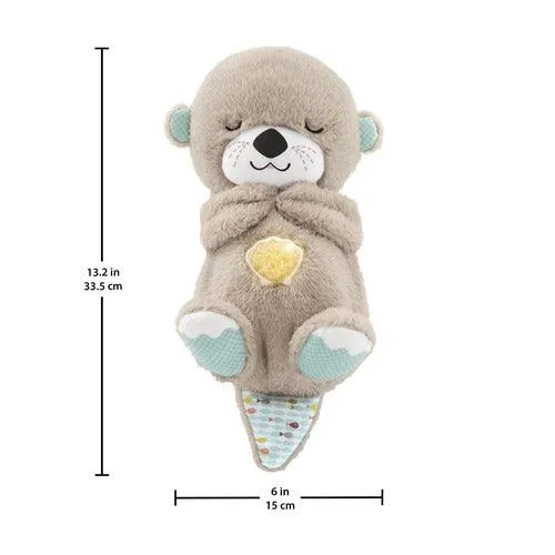 Fisher-Price Soothe N Snuggle Otter - Soothing Toy with Light, Music and Breathing Motion for Infant & Toddlers