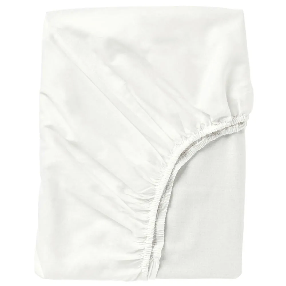 Fitted sheet Ikea Fargmara 160x200 cm, white