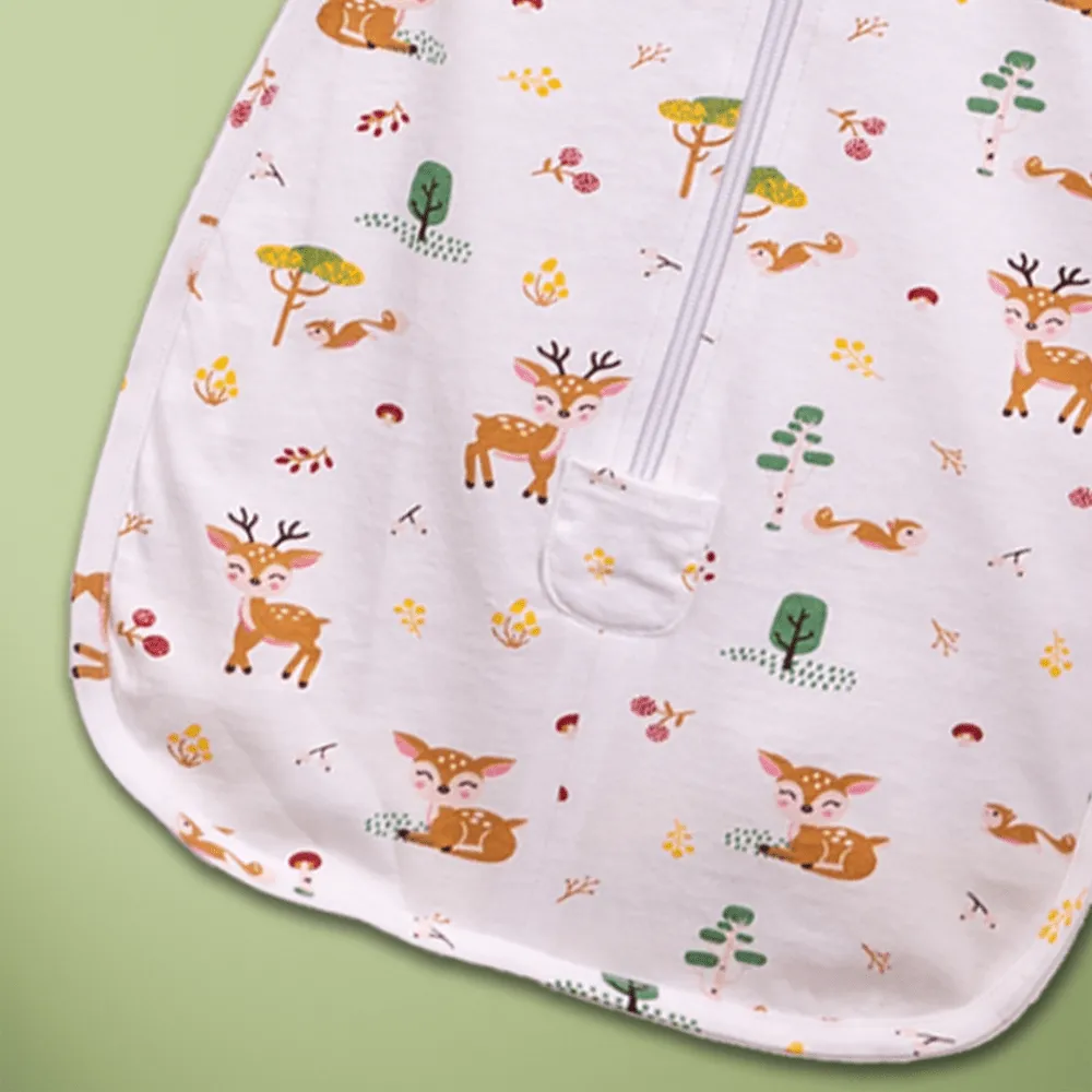 H&K Dreamsack Snug Swaddle, Woodland Animal. Size (0-3months)