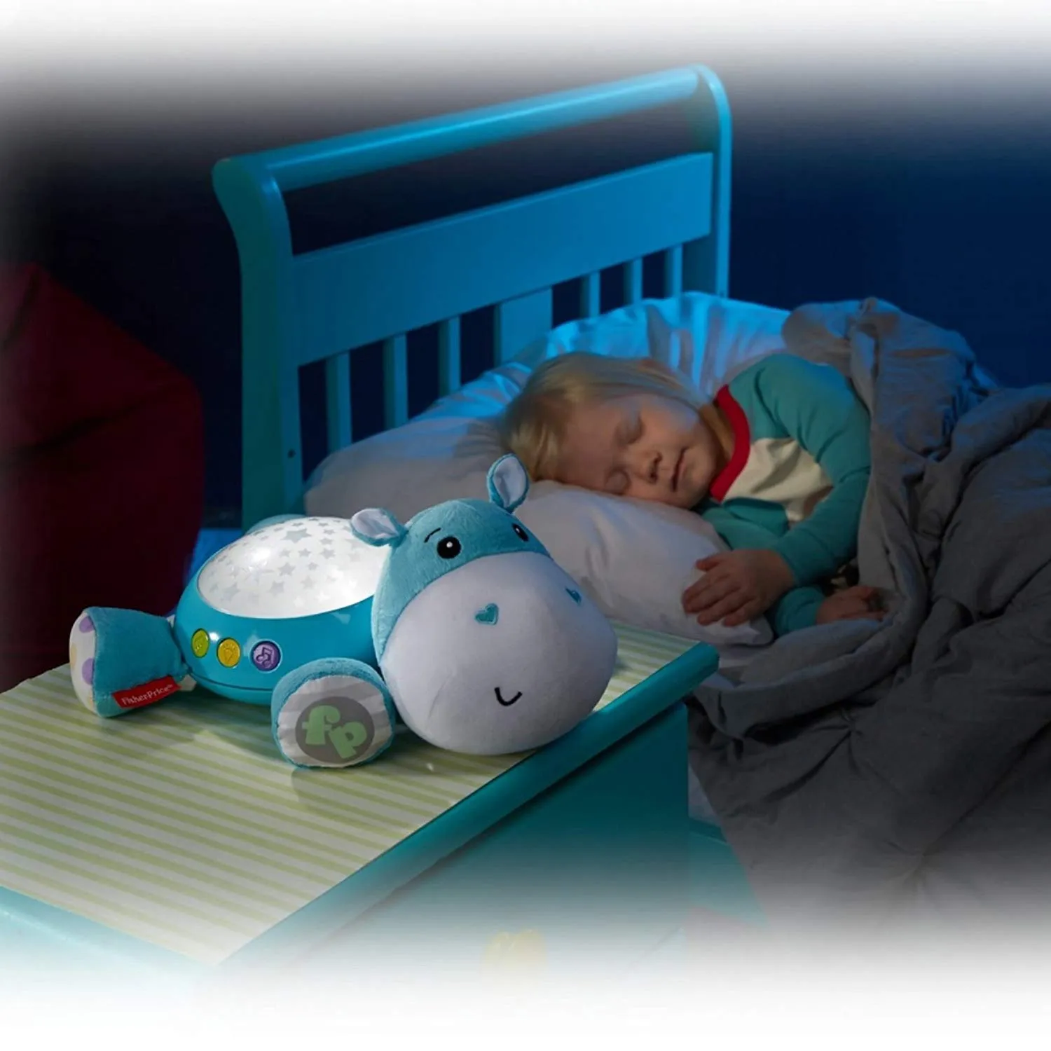 Hippo Projection Soother, Blue