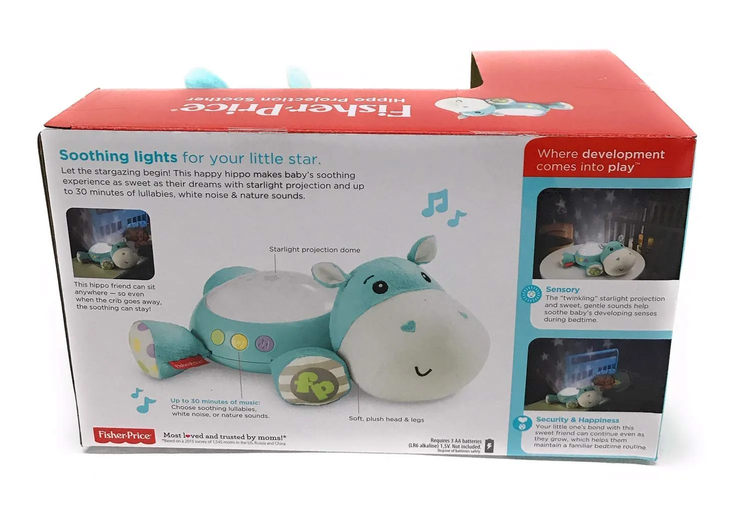 Hippo Projection Soother, Blue