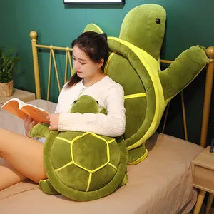 Huggable Kawaii Sea Turtle Stuffed Animal Pillow Plushie