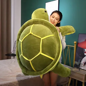 Huggable Kawaii Sea Turtle Stuffed Animal Pillow Plushie