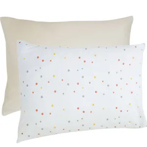 Imperfect Ecolino® Pillowcase, 100% Organic Cotton, 2 Pack, Oat   Dots