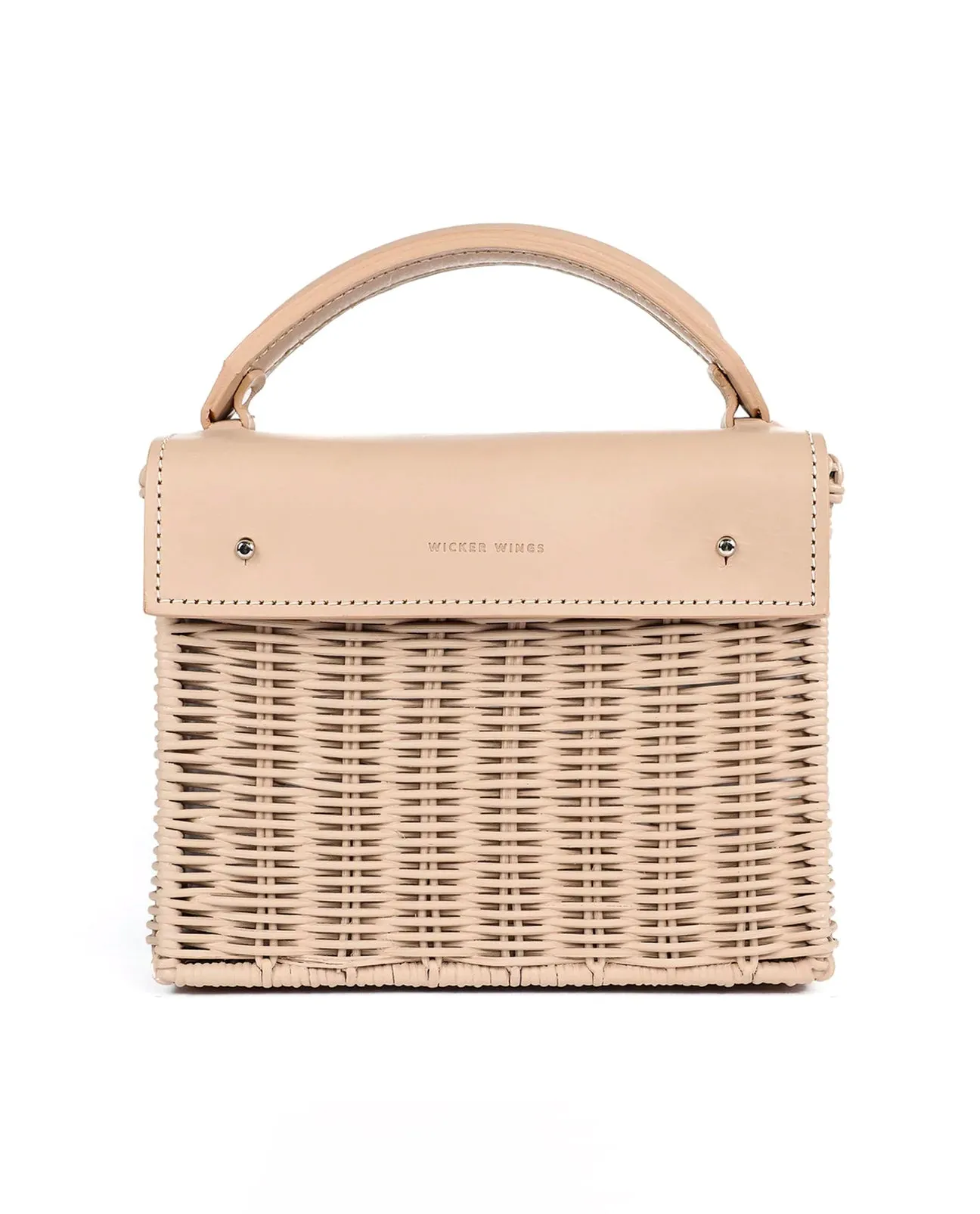 Kuai Wicker Wings Bag in Cream